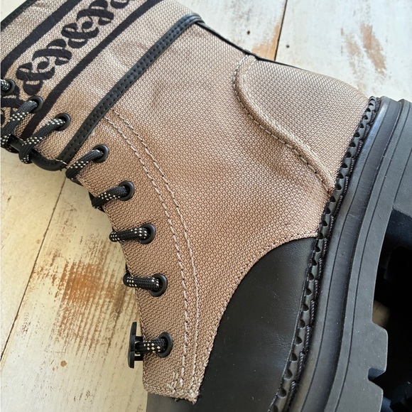 Sam & Libby Stella Embroidered Combat Boots lace up chic women’s sz 7.5 NWT - Picture 13 of 15